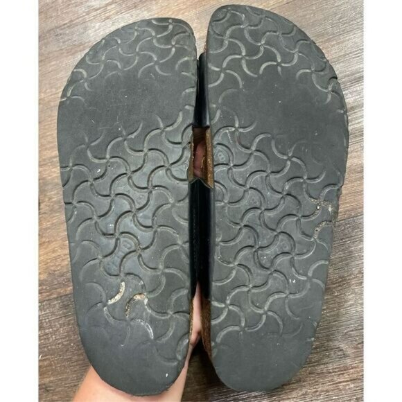 Birkenstock Shoes - Birkenstock Basic Black Slides Women’s 40/9.5 WORN